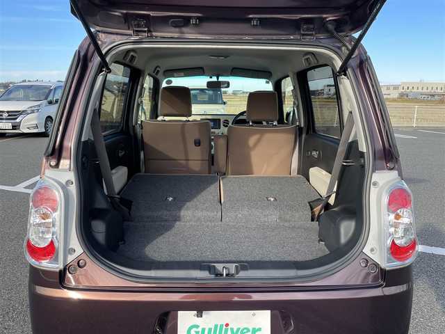 ダイハツ ミラ ココア プラスX スペシャルコーデ 鳥取県 2014(平26)年 5.4万km プラムブラウンクリスタルマイカ 純正ナビ／フルセグ／ＤＶＤ／ＣＤ／ＢＴ/ｐバックカメラ/ＥＴＣ/スマートキー/ルーフレール/フォグランプ/ウィンカーミラー/スウェード調ブラウンシート/ホワイトホイールキャップ/エコアイドル/電格ミラー/スペアキーｘ１