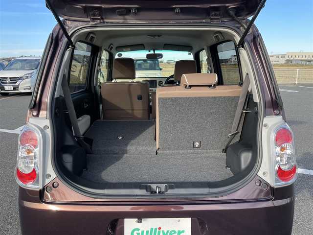 ダイハツ ミラ ココア プラスX スペシャルコーデ 鳥取県 2014(平26)年 5.4万km プラムブラウンクリスタルマイカ 純正ナビ／フルセグ／ＤＶＤ／ＣＤ／ＢＴ/ｐバックカメラ/ＥＴＣ/スマートキー/ルーフレール/フォグランプ/ウィンカーミラー/スウェード調ブラウンシート/ホワイトホイールキャップ/エコアイドル/電格ミラー/スペアキーｘ１