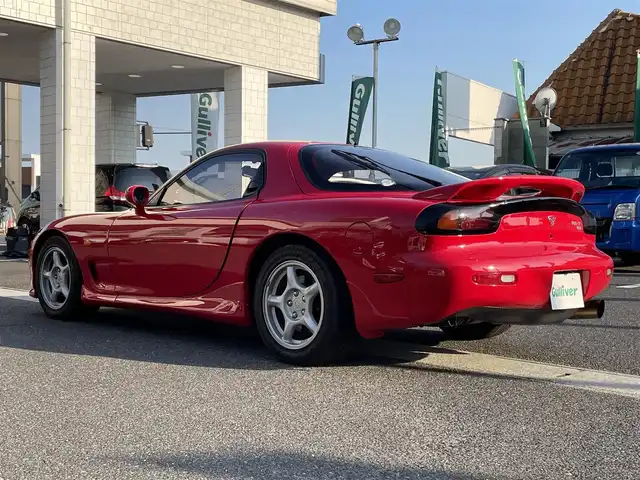マツダ ＲＸ－７ Type R 岡山県 1992(平4)年 4.3万km ビンテージレッド 登録時走行距離43.015km/社外ナビ：NX501/（FM/AM/DISC/Bluetooth）/バックカメラ/ETC/純正16インチアルミホイール/純正リアスポイラー/mono comandoステアリング/DO.ENGINEERINGマフラー/HKSターボタイマー/GPS&レーダー探知機:GWR3sd/ロータリーエンジン/シーケンシャルツインターボ/リトラクダブルヘッドライト/5MT