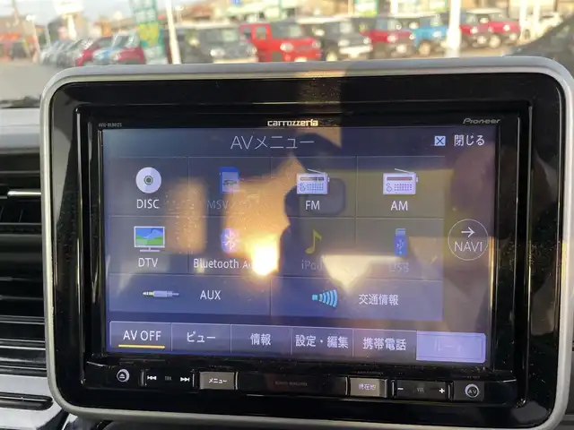 スズキ スペーシア カスタム HYBRID XS 石川県 2018(平30)年 5.9万km アクティブイエロー/ブラック2トーンルーフ 純正8型ナビ/フルセグTV/バックカメラ/LEDヘッドライト/ドライブレコーダー/両側パワースライドドア/スマートキー/プッシュスタート/電動ミラー/ハーフレザーシート/ベンチシート/オートライト/コーナーセンサー/衝突軽減ブレーキ