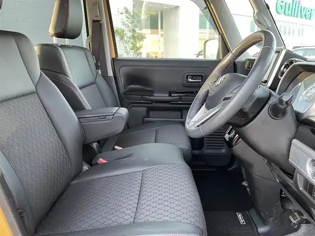 スズキ スペーシア カスタム HYBRID XS 石川県 2018(平30)年 5.9万km アクティブイエロー/ブラック2トーンルーフ 純正8型ナビ/フルセグTV/バックカメラ/LEDヘッドライト/ドライブレコーダー/両側パワースライドドア/スマートキー/プッシュスタート/電動ミラー/ハーフレザーシート/ベンチシート/オートライト/コーナーセンサー/衝突軽減ブレーキ