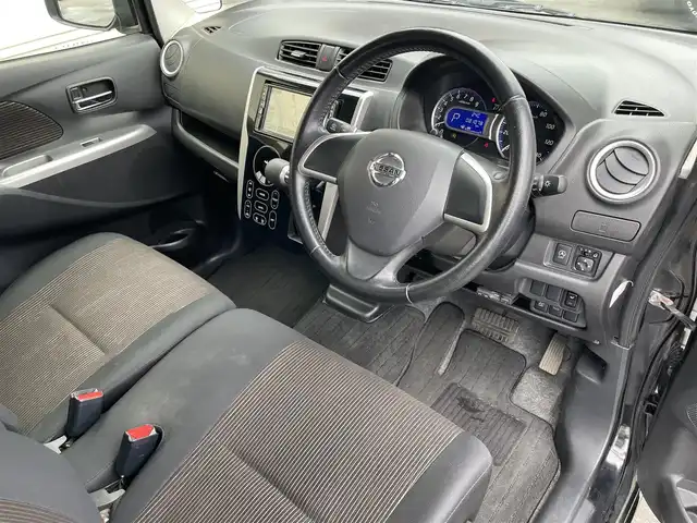 日産 デイズ ハイウェイスター Vセレ +Safty 岩手県 2014(平26)年 8.1万km ブラック 社外メモリーナビ/（フルセグTV/CD/DVD/Bluetooth）/アラウンドビューモニター/フォグライト/電動格納ミラー/シートヒーター/フォグライト/14インチアルミ/ETC/アイドリングストップ