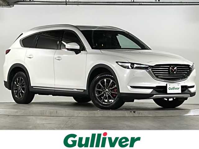 マツダ ＣＸ－８ XD Lパッケージ 広島県 2020(令2)年 7.5万km スノーフレイクホワイトパールマイカ 禁煙/ワンオーナー /サンルーフ/BOSEサウンド/アドバンスドスマートシティブレーキ/マツダコネクト8インチナビ/CD/DVD/DTV/Bluetooth/USB/AppleCarPlay/Android Auto/360度ビューモニター/レーダークルーズコントロール/コーナーセンサー /BSM/HUD/レザーシート/シートヒーター /シートベンチレーション /パワーシート/メモリーシート /アダプティブLEDヘッドライト/ETC/純正AW付きサマータイヤ積込/スマートキー/プッシュスタート /純正フロアマット