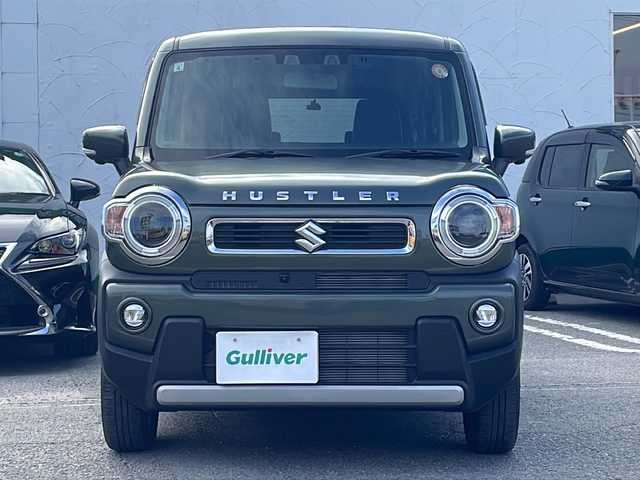 スズキ ハスラー HYBRID X 徳島県 2021(令3)年 1.2万km クールカーキPM 純正9型メモリナビ/（DISC/USB/ラジオ/BT/フルセグ）/全方位カメラ/スズキセーフティサポート/コーナーセンサー/前席シートヒーター/ビルトインETC/アイドリングストップ/LEDヘッドライト/フォグライト/電動格納ミラー/ドアバイザー/純正15インチアルミホイール