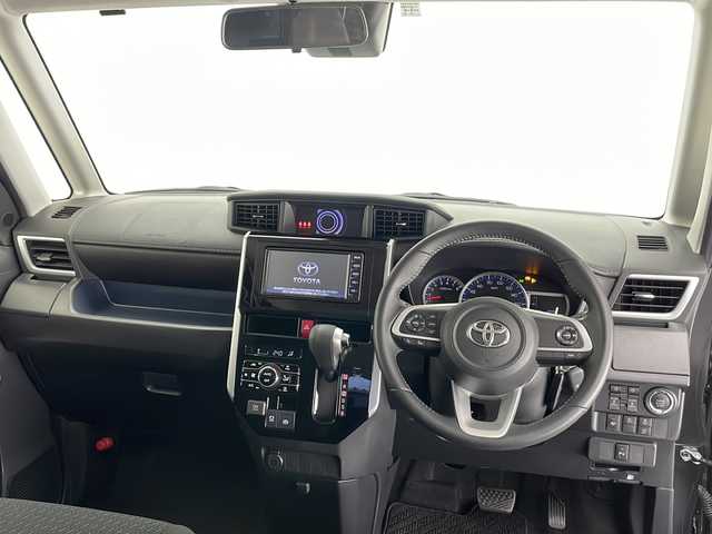 トヨタ ルーミー カスタムG 長野県 2022(令4)年 1.3万km ブラックマイカメタリック 4WD/純正SDナビ/Bluetooth／CD／フルセグTV/バックカメラ/両側パワスラ/衝突被害軽減システム/横滑り防止装置/レーンキープアシスト/純正14インチAW/純正フロアマット/冬タイヤのみ4本積込/2列目サンシェード/オートハイビーム/前後コーナーセンサー/ステアリングスイッチ/LEDヘッドライト/LEDフォグライト/スマートキー/スペアキー1本