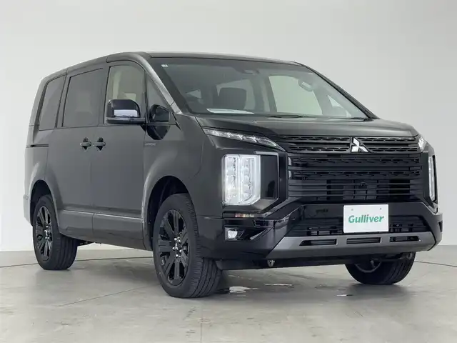 三菱 デリカＤ：５ シャモニー 愛知県 2025(令7)年 0.1万km未満 ブラックダイヤモンド 未使用車/登録時走行距離17km/CHAMONIX (8人)　/4WD/ALPINE製D:5専用11型ナビゲーション/両側パワースライドドア/全方位カメラ/運転席助手席シートヒーター/運転席パワーシート/ステアリングヒーター/パドルシフト/追従クルコン/e-Assist/衝突軽減システム/横滑り防止/車線逸脱抑制/スペアキー/保証書/取扱説明書