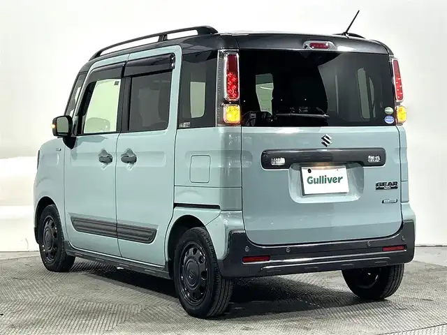 スズキ スペーシア ギア HYBRID XZターボ 大阪府 2020(令2)年 1.9万km オフブルーメタリック/ガンメタリック2トーンルーフ 社外ナビＴＶ　ドライブレコーダー　ＥＴＣ　シートヒーター　両側電動　コーナーセンサー　レーンアシスト　電動ミラー　オートライト　ＬＥＤヘッドライト　オートエアコン　スマートキー　プッシュスタート