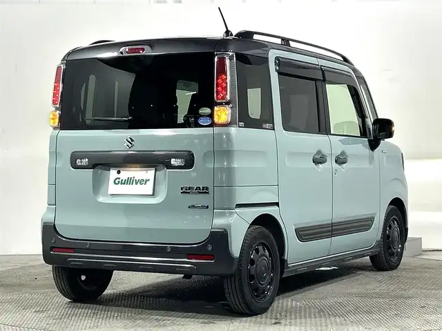 スズキ スペーシア ギア HYBRID XZターボ 大阪府 2020(令2)年 1.9万km オフブルーメタリック/ガンメタリック2トーンルーフ 社外ナビＴＶ　ドライブレコーダー　ＥＴＣ　シートヒーター　両側電動　コーナーセンサー　レーンアシスト　電動ミラー　オートライト　ＬＥＤヘッドライト　オートエアコン　スマートキー　プッシュスタート
