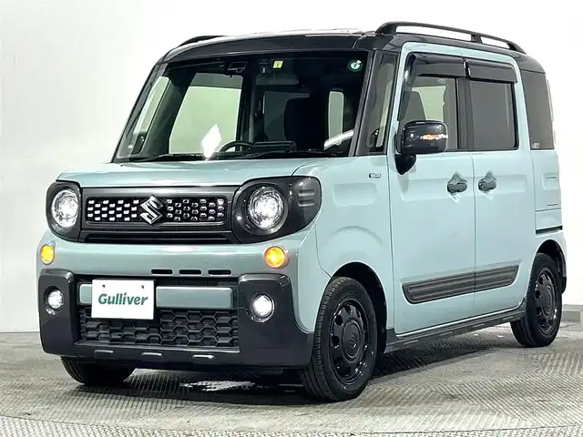 スズキ スペーシア ギア HYBRID XZターボ 大阪府 2020(令2)年 1.9万km オフブルーメタリック/ガンメタリック2トーンルーフ 社外ナビＴＶ　ドライブレコーダー　ＥＴＣ　シートヒーター　両側電動　コーナーセンサー　レーンアシスト　電動ミラー　オートライト　ＬＥＤヘッドライト　オートエアコン　スマートキー　プッシュスタート