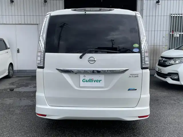 日産 セレナ HWS S HV Vセレ +Sefty 神奈川県 2015(平27)年 7万km ブリリアントホワイトパール 純正メモリナビ/フルセグ/Bluetooth/USB/DVD/CD/バックカメラ/ETC/クルーズコントロール/両側パワースライドドア/純正フロアマット/オートライト/横滑り防止装置/衝突軽減システム/保証書/取扱説明書/スペアキー×１