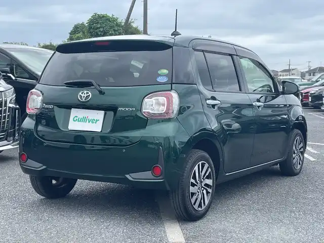 トヨタ パッソ モーダ　Gパッケージ 千葉県 2021(令3)年 1.5万km ダークエメラルドマイカ ナビＮＳＣＮ－Ｗ６８　バックカメラ　スマートアシスト３　ＢＴ　フルセグ　ダークエメラルドマイカ　ＬＥＤライト　オートライト　ＡＨＢ　１４インチＡＷ　前後センサー　スマートキー　プッシュスタート