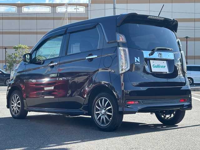 ホンダ Ｎ ＷＧＮ カスタム G L SSクールPKG 宮城県 2015(平27)年 2.6万km プレミアムベルベットパープル・パール 登録時走行距離 25301km/SDナビ/ワンセグTV/CD/DVD/Bluetooth/クルーズコントロール/ベンチシート/横滑り防止装置/ステアリングリモコン/オートライト/プッシュスタート/スマートキー/純正フロアマット/電動格納ミラー/LEDライト/純正アルミ