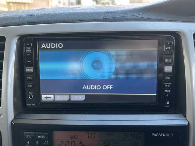 トヨタ ハイラックス サーフ SSR－G 神奈川県 2007(平19)年 12.1万km ブラック 純正ナビ（CD/DVD/FM/AM/HDD/AUX/SD)/バックカメラ/ヒッチメンバー/リフトアップ/前後ドライブレコーダー/ABS/盗難防止システム/ブレーキアシスト/オートライト/フォグランプ/純正フロアマット/ドアバイザー/ISOFIX/ステップ/ステップライト/１６インチ社外アルミホイール/BFGoodrich社外タイヤ/スペアキー×１/保証書/取扱説明書