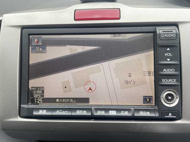 ホンダ フリード G ジャストセレクション 東京都 2010(平22)年 11.7万km プレミアムブラキッシュパール 純正ナビ/純正フロアマット/ドライブレコーダー/片側パワースライドドア（左側）/パワーウィンドウ/電動格納ミラー/ステアリングスイッチ/メーター照度調整スイッチ/シガーソケット/RCA入力端子/ビルトインETC/オートエアコン/三列シート/ウォークスルー