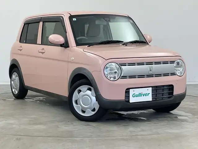 スズキ ラパン G 新潟県 2015(平27)年 4.3万km コフレピンクパールメタリック 社外メモリナビ（AVIC-RZ22）/(CD/SD/Bluetooth/TV)/レーダーブレーキ /純正フロアマット/プッシュスタート/スマートキー/スペアキー