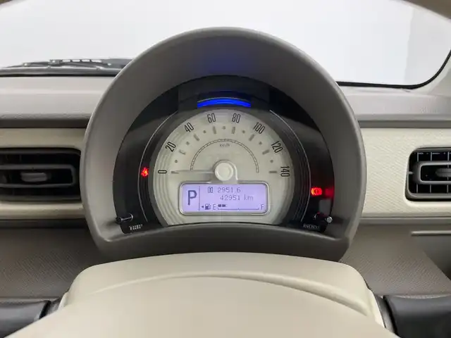 スズキ ラパン G 新潟県 2015(平27)年 4.3万km コフレピンクパールメタリック 社外メモリナビ（AVIC-RZ22）/(CD/SD/Bluetooth/TV)/レーダーブレーキ /純正フロアマット/プッシュスタート/スマートキー/スペアキー