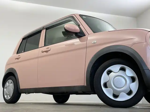 スズキ ラパン G 新潟県 2015(平27)年 4.3万km コフレピンクパールメタリック 社外メモリナビ（AVIC-RZ22）/(CD/SD/Bluetooth/TV)/レーダーブレーキ /純正フロアマット/プッシュスタート/スマートキー/スペアキー