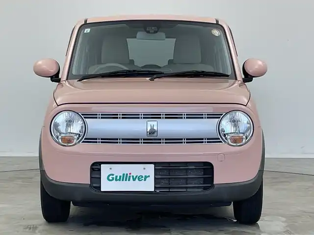 スズキ ラパン G 新潟県 2015(平27)年 4.3万km コフレピンクパールメタリック 社外メモリナビ（AVIC-RZ22）/(CD/SD/Bluetooth/TV)/レーダーブレーキ /純正フロアマット/プッシュスタート/スマートキー/スペアキー