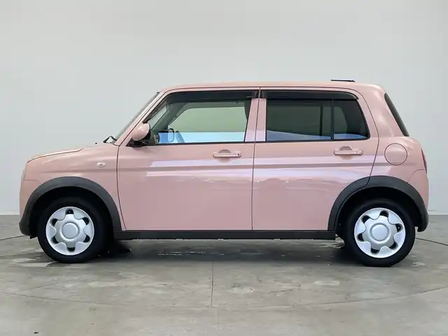 スズキ ラパン G 新潟県 2015(平27)年 4.3万km コフレピンクパールメタリック 社外メモリナビ（AVIC-RZ22）/(CD/SD/Bluetooth/TV)/レーダーブレーキ /純正フロアマット/プッシュスタート/スマートキー/スペアキー