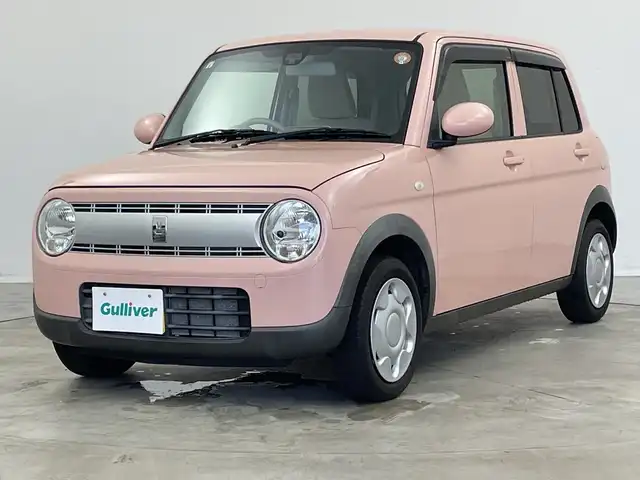 スズキ ラパン G 新潟県 2015(平27)年 4.3万km コフレピンクパールメタリック 社外メモリナビ（AVIC-RZ22）/(CD/SD/Bluetooth/TV)/レーダーブレーキ /純正フロアマット/プッシュスタート/スマートキー/スペアキー