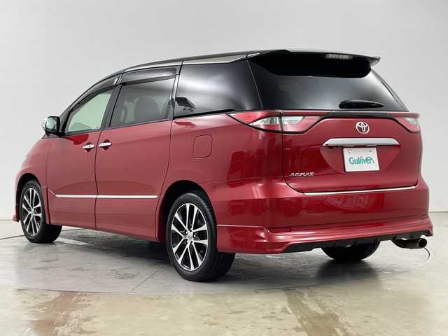 トヨタ エスティマ アエラス プレミアム G 道央・札幌 2017(平29)年 8.5万km ブラック/レッドマイカメタリック 2トーン ・4WD/・純正SDナビ/・CD/DVD/SD/フルセグTV/USB/HDMI/・Bluetooth接続/・TRDエアロ/・バックカメラ/・フリップダウンモニター/・両側パワースライドドア/・電動リアゲート/・クルーズコントロール/・プリクラッシュセーフティ/・レーンキープアシスト/・オートライト/オートマチックハイビーム/・ハーフレザーシート/パワーシート/・前席シートヒーター/・LEDヘッドライト/ETC/・ドライブレコーダー/電動格納ミラー/ウィンカーミラー/・純正フロアマット/ドアバイザー/・保証書/取扱説明書