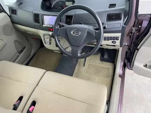 ダイハツ ムーヴ X 鹿児島県 2012(平24)年 4.9万km シルキーマルーンクリスタルメタリック 社外ナビ/・AM/FM/CD/DVD/SD/Bluetooth/フルセグTV/ドライブレコーダー/ワンオーナー/純正アルミホイール/プッシュスタート/スマートキー/ETC/エコモード/ヘッドライトレベライザー/電動格納ミラー/パワーウィンドウ/ドアバイザー