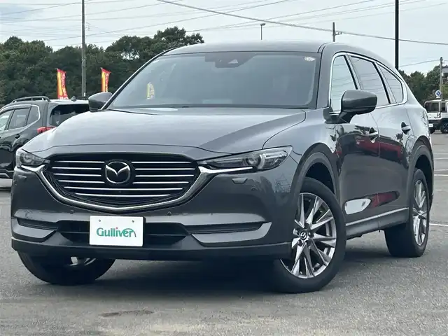 マツダ ＣＸ－８ XD プロアクティブ 道央・札幌 2019(平31)年 7.2万km マシーングレープレミアムM ４WD/ワンオーナー/純正SDナビ/CD/DVD/BT/フルセグ/衝突被害軽減ブレーキ/トランクションコントロールシステム/レーダークルーズコントロール/レーンキープアシスト/クリアランスソナー/ブラインドスポットモニター/全方位カメラ/ETC/アイドリングストップ/D席パワーシート/D席メモリーシート/前席シートヒーター/革巻きステアリング/ステアリングリモコン/ハンドルヒーター/ヘッドアップディスプレイ/電動パーキング/オートブレーキホールド/MTモード付AT/プッシュスタート/スマートキー/LEDヘッドライト/オートライト/オートハイビーム/電動格納ミラー/ウィンカーミラー/純正フロアマット