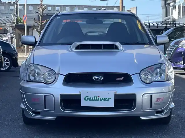 スバル インプレッサ ＷＲＸ STi 大阪府 2004(平16)年 16.2万km プレミアムシルバーメタリック 純正ナビ-ワンセグTV/CD/momoステアリング/HIDヘッドライト/ETC/6速ミッション