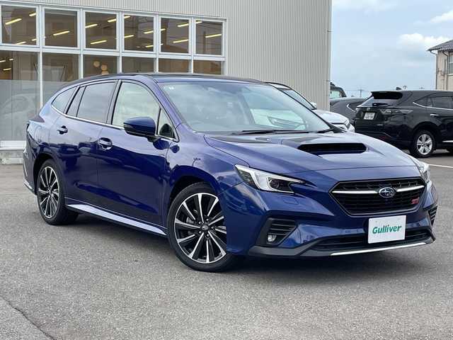 スバル レヴォーグ 1．8STIスポーツ EX 石川県 2022(令4)年 5.4万km 青 ４ＷＤ　純正ナビ　フルセグＴＶ　バックカメラ　ＬＥＤライト　ＥＴＣ　革シート　パワーバックドア　デジタルミラー　アイサイト　レーダークルーズ　純正アルミ　パワーシート　スマートキー　プッシュスタート　ブラインドスポットモニター