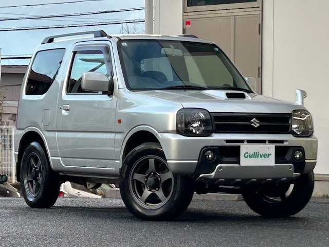 スズキ ジムニー XC 宮城県 2004(平16)年 7.6万km シルキーシルバーメタリック ターボ＆4WD/純正CD/電動格納ミラー/サイドミラーヒーター/ETC/リモコンキー/社外16インチアルミ/純正16インチアルミ＆ノーマルタイヤ積込/保証書/取扱説明書