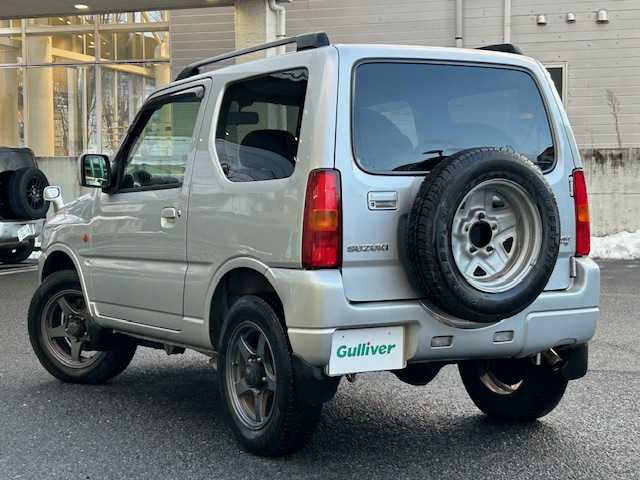スズキ ジムニー XC 宮城県 2004(平16)年 7.6万km シルキーシルバーメタリック ターボ＆4WD/純正CD/電動格納ミラー/サイドミラーヒーター/ETC/リモコンキー/社外16インチアルミ/純正16インチアルミ＆ノーマルタイヤ積込/保証書/取扱説明書