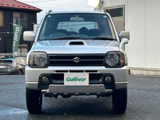 スズキ ジムニー XC 宮城県 2004(平16)年 7.6万km シルキーシルバーメタリック ターボ＆4WD/純正CD/電動格納ミラー/サイドミラーヒーター/ETC/リモコンキー/社外16インチアルミ/純正16インチアルミ＆ノーマルタイヤ積込/保証書/取扱説明書
