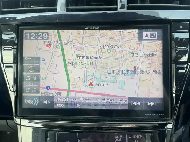 トヨタ プリウス α S 島根県 2012(平24)年 14.7万km ブラック アルパイン製９型メモリナビ　/フルセグＴＶ　/ＤＶＤ再生　/Ｂｌｕｅｔｏｏｔｈ接続　/フリップダウンモニター/ＥＴＣ　/バックカメラ　　/アイドリングストップ　/スマートキー　/プッシュスタート