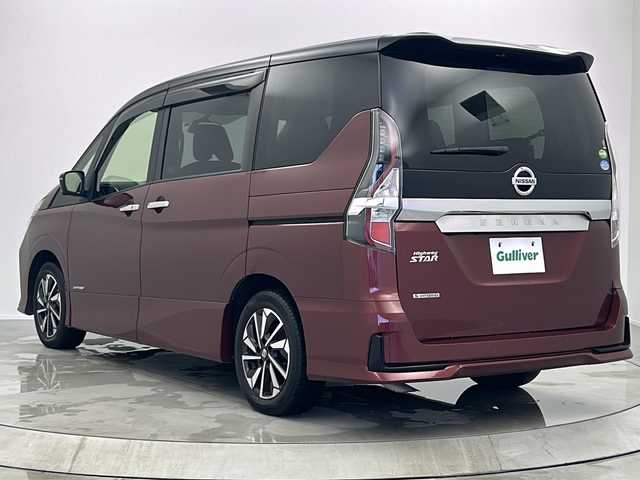 日産 セレナ ハイウェイスター V 大阪府 2019(令1)年 2.5万km マルーンレッド 2トーン 純正１０型ナビ　/全方位カメラ　/純正後席モニター　/Ｂｌｕｅｔｏｏｔｈ　フルセグＴＶ　/ドライブレコーダー　/純正アルミホイール/純正フロアマット/両側パワースライドドア/クルーズコントロール　/コーナーセンサー　/オートハイビーム　/ＢＳＭ　/ＥＴＣ　　/衝突軽減システム