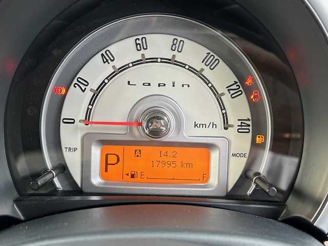 スズキ ラパン X セレクション 静岡県 2013(平25)年 1.8万km ミステリアスバイオレットパール 社外ナビ/シートヒーター/アイドリングストップ/スマートキー/プッシュスタート/盗難防止システム/純正フロアマット/純正アルミホイール/DVD再生機能有