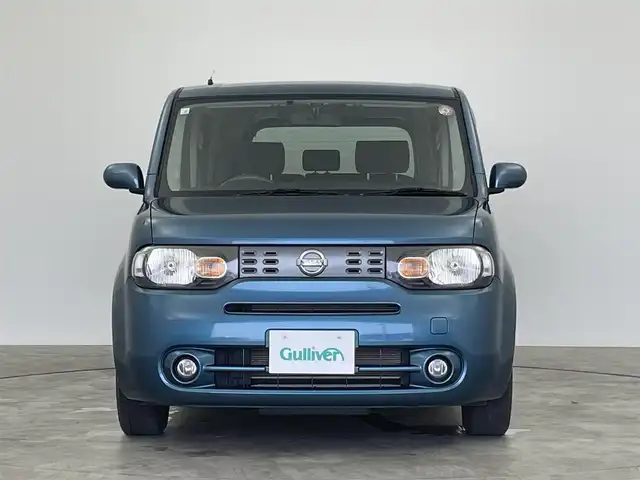 日産 キューブ 15X Vセレクション 群馬県 2016(平28)年 4.4万km スオミブルー 社外７インチナビ　バックカメラ　オートライト　ヘッドライトレベライザー　オートエアコン　社外１５インチアルミホイール　夏タイヤ積込　スマートキー　ＥＴＣ　横滑り防止装置　盗難防止装置　ＡＢＳ　禁煙車