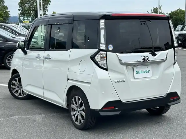 トヨタ タンク カスタムG－T 奈良県 2019(平31)年 1.3万km ブラックマイカメタリック/パールホワイト2トーン 純正９インチナビ　/フルセグＴＶ　/BT/CD/DVD/SD/全方位カメラ　/ドライブレコーダー　/ビルトインＥＴＣ　/前後コーナーセンサー/両側パワースライドドア　/クルーズコントロール　/ワンオーナー　/シートヒーター　/ＬＥＤヘッドライト/オートライト/オートマチックハイビーム　/衝突被害軽減システム/純正15インチアルミホイール/純正フロアマット/スマートキー