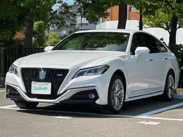 トヨタ クラウン ハイブリッド RS Four 宮城県 2021(令3)年 4.4万km プレシャスホワイトパール トヨタセーフティセンス/・プリクラッシュセーフティ/・レーントレーシングアシスト/・レーンデバーチャーアラート/・ロードサインアシスト/・ドライバー異常時対応システム/・プロアクティブドライビングアシスト/・パーキングサポートブレーキ/・リアクロストラフィックアラート/純正SDナビ/バックカメラ/全方位カメラ/コーナーセンサー/アダプティブクルーズコントロール/ブラインドスポットモニター/LEDヘッドライト/オートライト/パワーシート/シートヒーター/純正アルミホイール/純正フロアマット/プッシュスタート/ETC2.0/フルセグテレビ