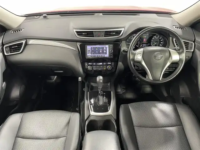 日産 エクストレイル 20X 大阪府 2014(平26)年 4.6万km バーニングレッド 社外ナビ(フルセグ/DVD再生/Bluetooth) Bカメラ ETC 革シート シートヒーター オートライト スマートキー Pスタート オートエアコン アイドリングストップ 横滑り防止 ABS