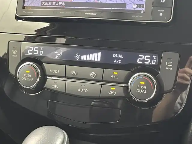 日産 エクストレイル 20X 大阪府 2014(平26)年 4.6万km バーニングレッド 社外ナビ(フルセグ/DVD再生/Bluetooth) Bカメラ ETC 革シート シートヒーター オートライト スマートキー Pスタート オートエアコン アイドリングストップ 横滑り防止 ABS