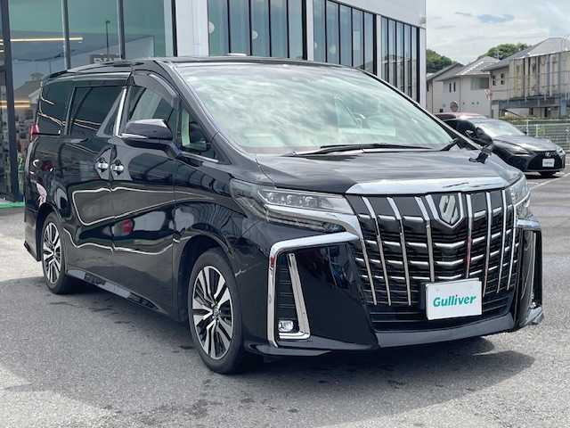 トヨタ アルファード S Cパッケージ 長崎県 2019(令1)年 3.1万km ブラック 純正メモリーナビ/CD/DVD/BT/フルセグTV/バックカメラ/Wサンルーフ/純正フリップダウンモニター/本革シート/前席パワーシート/D席メモリーシート/前席シートヒーター/前席エアーシート/ナビ連動ドライブレコダー/ステアリングヒーター/トヨタセーフティセンス/ブラインドスポットモニター/レーダークルーズコントロール/デジタルインナーミラー/LEDヘッドライト/オートマチックハイビーム/ビルトインETC