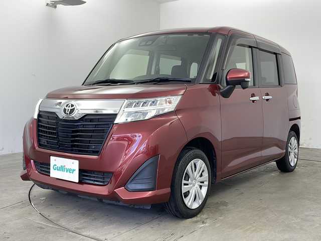 トヨタ ルーミー G コージーエディション 兵庫県 2019(平31)年 5.5万km ファイアークォーツレッドM ・純正ナビ（フルセグ・CD・BT・SD）/・両側パワースライドドア/・バックカメラ/・純正ドライブレコーダー/・ビルトインETC/・スマートアシストIII/・クルーズコントロール/・衝突軽減ブレーキ/・横滑り防止装置/・コーナーセンサー/・オートマチックハイビーム/・誤発進抑制機能/・車線逸脱警報/・先行車発進告知/・LEDオートライト/・撥水機能付き専用シート表皮/・ステアリングリモコン/・純正ホイールキャップ/・純正フロアマット/・スマートキー/・プッシュスタート/・電動格納ミラー