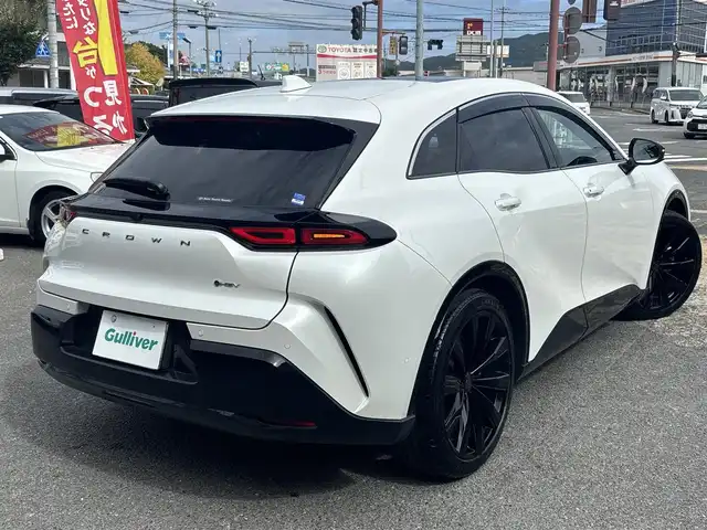 トヨタ クラウン スポーツ Z 京都府 2023(令5)年 4.3万km プレシャスホワイトパール  ワンオーナー/ トヨタチームメイト/ セーフティセンス/ デジタルインナーミラー/ パノラマルーフ/ 12.3インチディスプレイオーディオナビ/ フルセグTV パノラミックビューモニター/ アップルカープレイ/アンドロイドオート/ BTオーディオ/ ETC2.0/ 置くだけ充電/ パワーリアゲート/ BSM/ レザーシート/ シートヒーター/ ベンチレーションシート/ 純正21インチアルミ/ スマートキー/スペアあり/ 保証書　取説あり