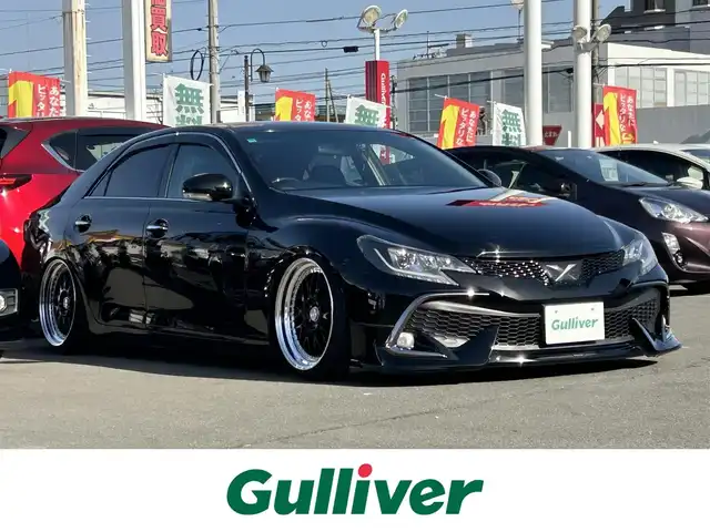 トヨタ マークＸ 250GリラックスセレブラックレザーLTD 群馬県 2011(平23)年 5.5万km ブラック 純正SDナビ/CD・DVD・SD/Bluetooth・フルセグ/バックカメラ/前後ドライブレコーダー/ビルトインETC/前席パワーシート/前席シートヒーター/フロントモデリスタエアロ/フロント後期純正バンパー/G’sリアバンパー/TEIN車高調/BRASH製ヘッドライト/BRASH製テールランプ/マフラーカッター(4本出し風)/WORKマイスターM1/メーターLED打ち換え(青)/プッシュスタート/スマートキー