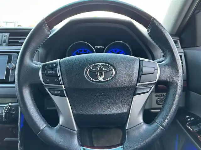 トヨタ マークＸ 250GリラックスセレブラックレザーLTD 群馬県 2011(平23)年 5.5万km ブラック 純正SDナビ/CD・DVD・SD/Bluetooth・フルセグ/バックカメラ/前後ドライブレコーダー/ビルトインETC/前席パワーシート/前席シートヒーター/フロントモデリスタエアロ/フロント後期純正バンパー/G’sリアバンパー/TEIN車高調/BRASH製ヘッドライト/BRASH製テールランプ/マフラーカッター(4本出し風)/WORKマイスターM1/メーターLED打ち換え(青)/プッシュスタート/スマートキー