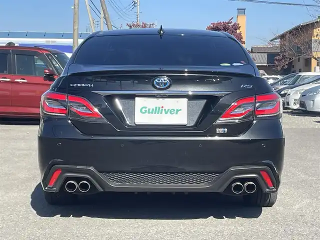 トヨタ クラウン ハイブリッド RS アドバンス 三重県 2018(平30)年 6.4万km プレシャスブラックパール 純正ナビ、地デジ、Bluetooth、CD、DVD/バックカメラ/プリクラッシュセーフティ/ブラインドスポットモニター/レーダークルーズコントロール/革巻きステア/パドルシフト/ウインカーミラー/リアオートサンシェード/スマートキー×２/エンジンスターター/スイングエアコン/前席シートヒーター、エアシート、パワーシート/ステアリングヒーター/デジタルインナーミラー/LEDヘッドライト/ビルトインETC/オートマチックハイビーム/純正ドライブレコーダー（前方録画）/クリアランスソナー（前後）/整備手帳、取説