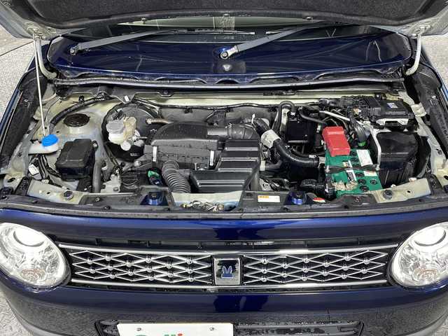 スズキ ラパン モード 沖縄県 2021(令3)年 2.2万km ノクターンブルーパール/ホワイト 2トーンルーフ 禁煙車/純正ナビ/(Bluetooth/CD/DVD/TV/AM/FM)/360°カメラ/ドライブレコーダー/シートヒーター/ステアリングスイッチ/純正ドアバイザー/電動格納ミラー/スペアキー/スマートキー/プッシュスタート