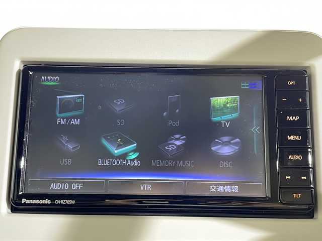 スズキ ラパン モード 沖縄県 2021(令3)年 2.2万km ノクターンブルーパール/ホワイト 2トーンルーフ 禁煙車/純正ナビ/(Bluetooth/CD/DVD/TV/AM/FM)/360°カメラ/ドライブレコーダー/シートヒーター/ステアリングスイッチ/純正ドアバイザー/電動格納ミラー/スペアキー/スマートキー/プッシュスタート