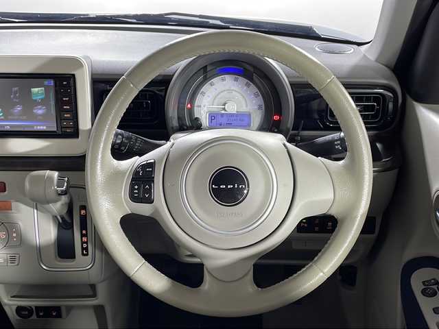 スズキ ラパン モード 沖縄県 2021(令3)年 2.2万km ノクターンブルーパール/ホワイト 2トーンルーフ 禁煙車/純正ナビ/(Bluetooth/CD/DVD/TV/AM/FM)/360°カメラ/ドライブレコーダー/シートヒーター/ステアリングスイッチ/純正ドアバイザー/電動格納ミラー/スペアキー/スマートキー/プッシュスタート