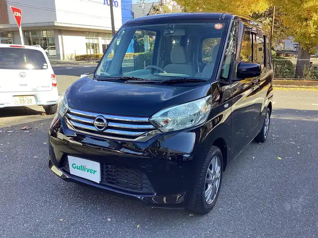 日産 デイズ ルークス S 神奈川県 2015(平27)年 6.4万km ブラック 社外ナビ、TV/バックモニター/ETC/リモコンキー